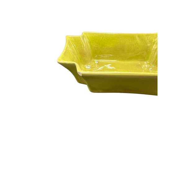 Rectangular Green Dish California Pottery Made in USA - Picture 5 of 6
